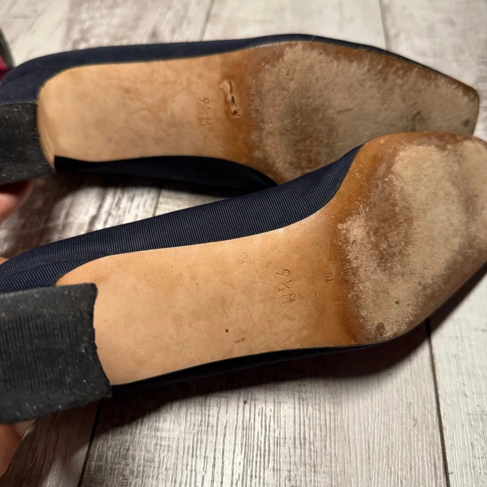 Vintage Evan-Picone Navy Blue Flats & Loafers Size 9.5